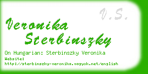 veronika sterbinszky business card